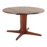 Round extendable teak dining table vintage - danish design