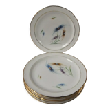 6 Limoge plates service porcelain cover