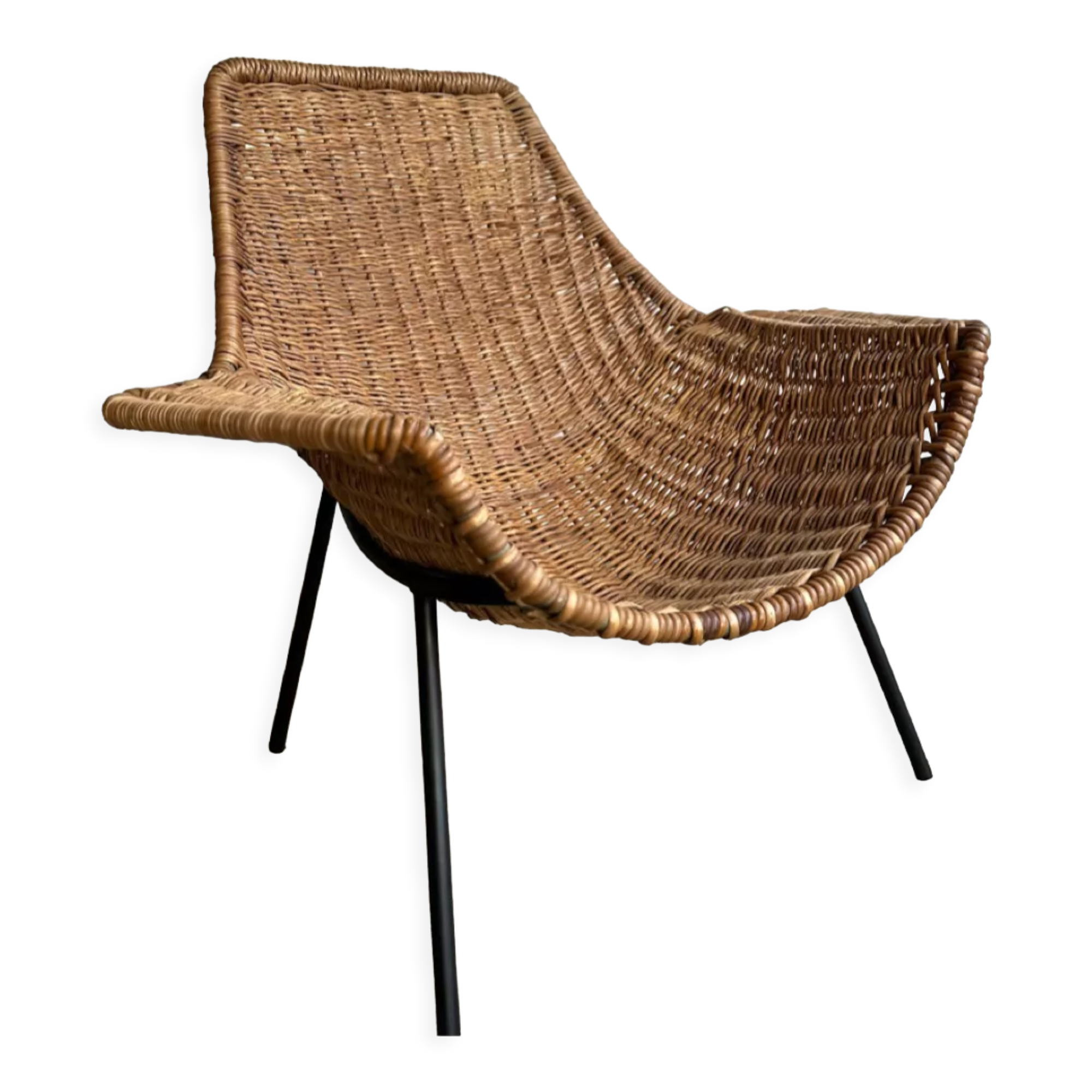 Rattan armchair