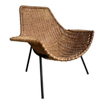 Rattan armchair