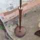 Teak and bronze floor lamp, circa 1960