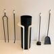 Necessary black and white lacquered lighter