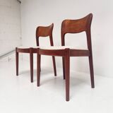 Set reupholstered Ole chairs by Niels Koefoed (2), 1960s
