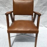 Scandinavian armchair with compass feet 60 years