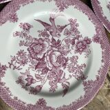 Set of 4 floral pattern dessert plates