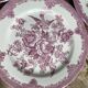Set of 4 floral pattern dessert plates