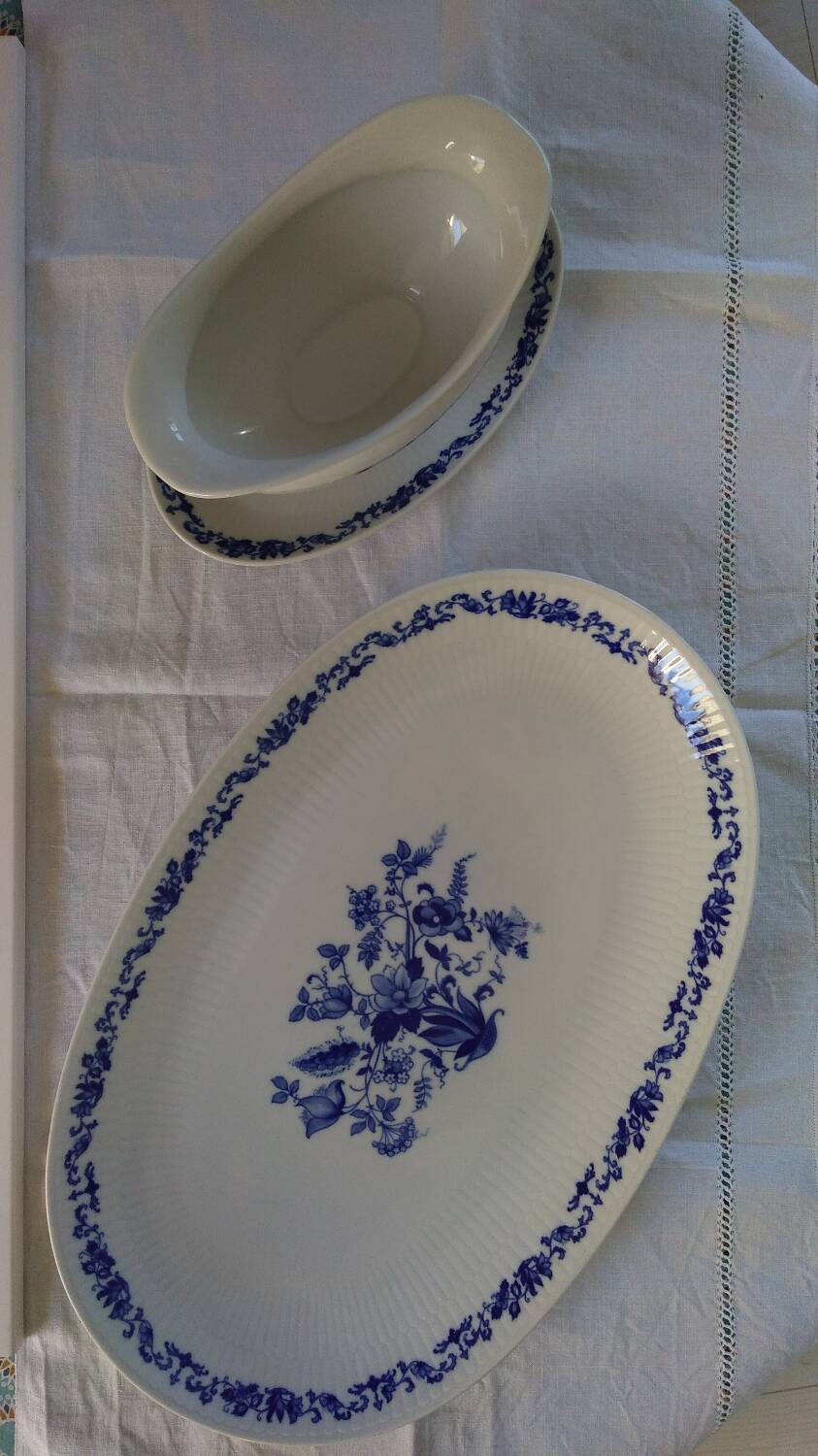 Oval Bavarian porcelain dish - 1960s