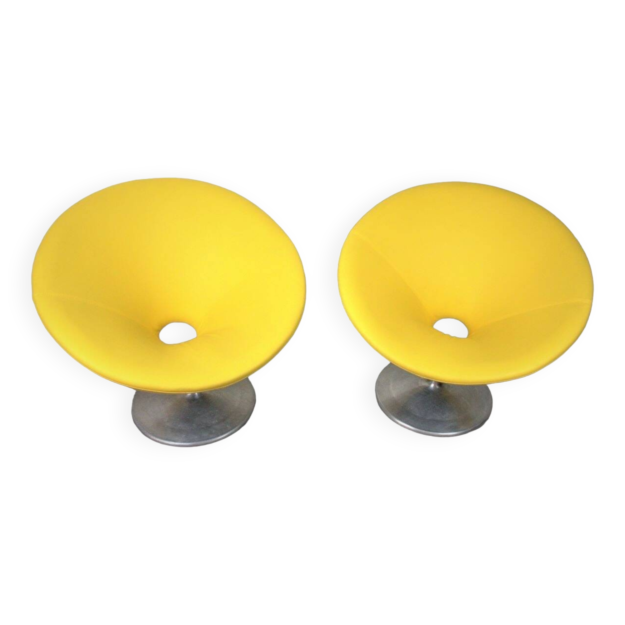 Pair of Retro Parabola Lounge Chairs