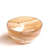 Empty pocket cut in agate