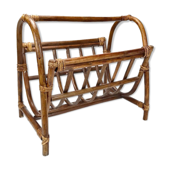 Dark bamboo magazine holders