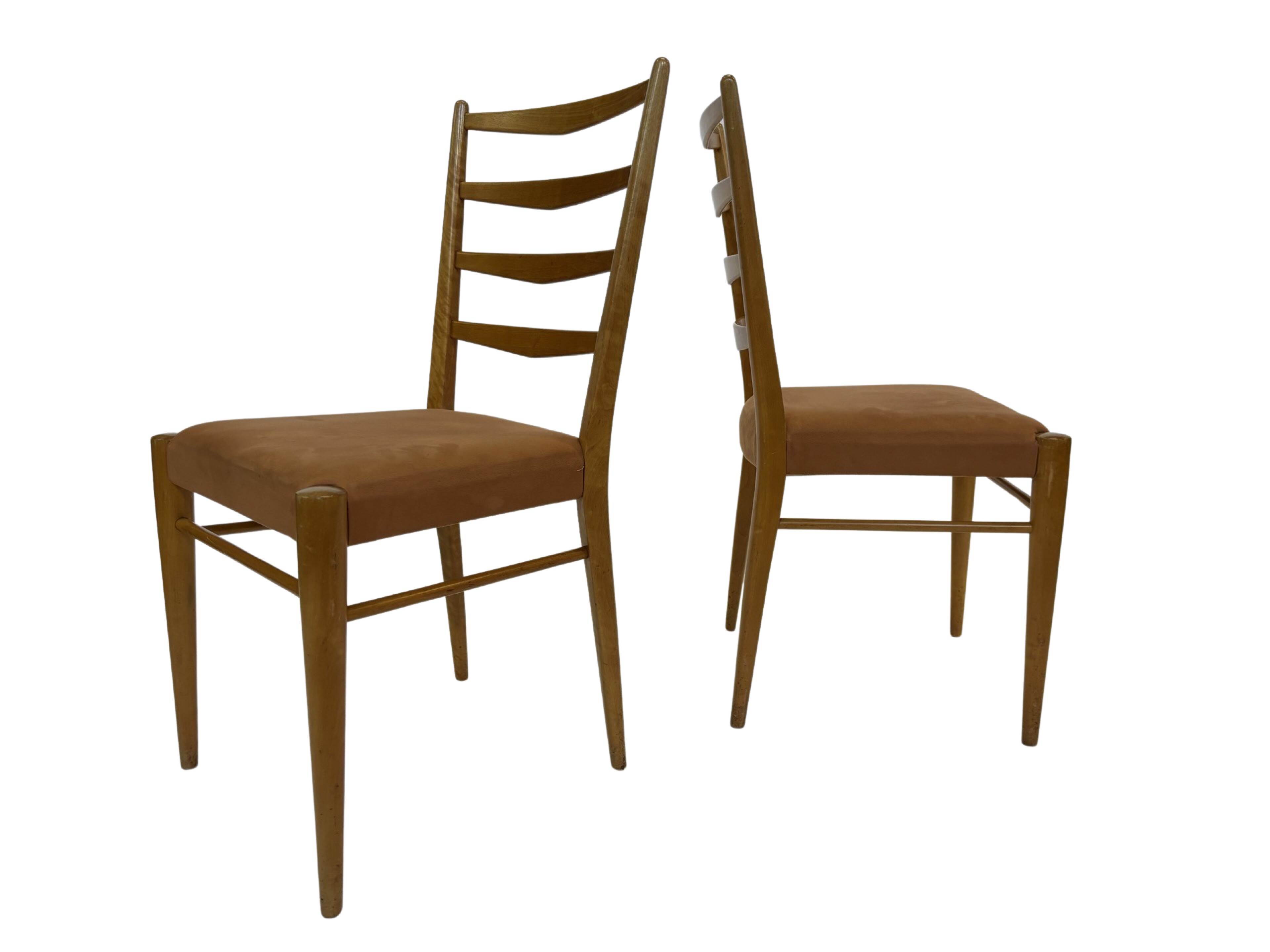 Set of 4 vintage chairs Cees Braakman Pastoe ST09 50's