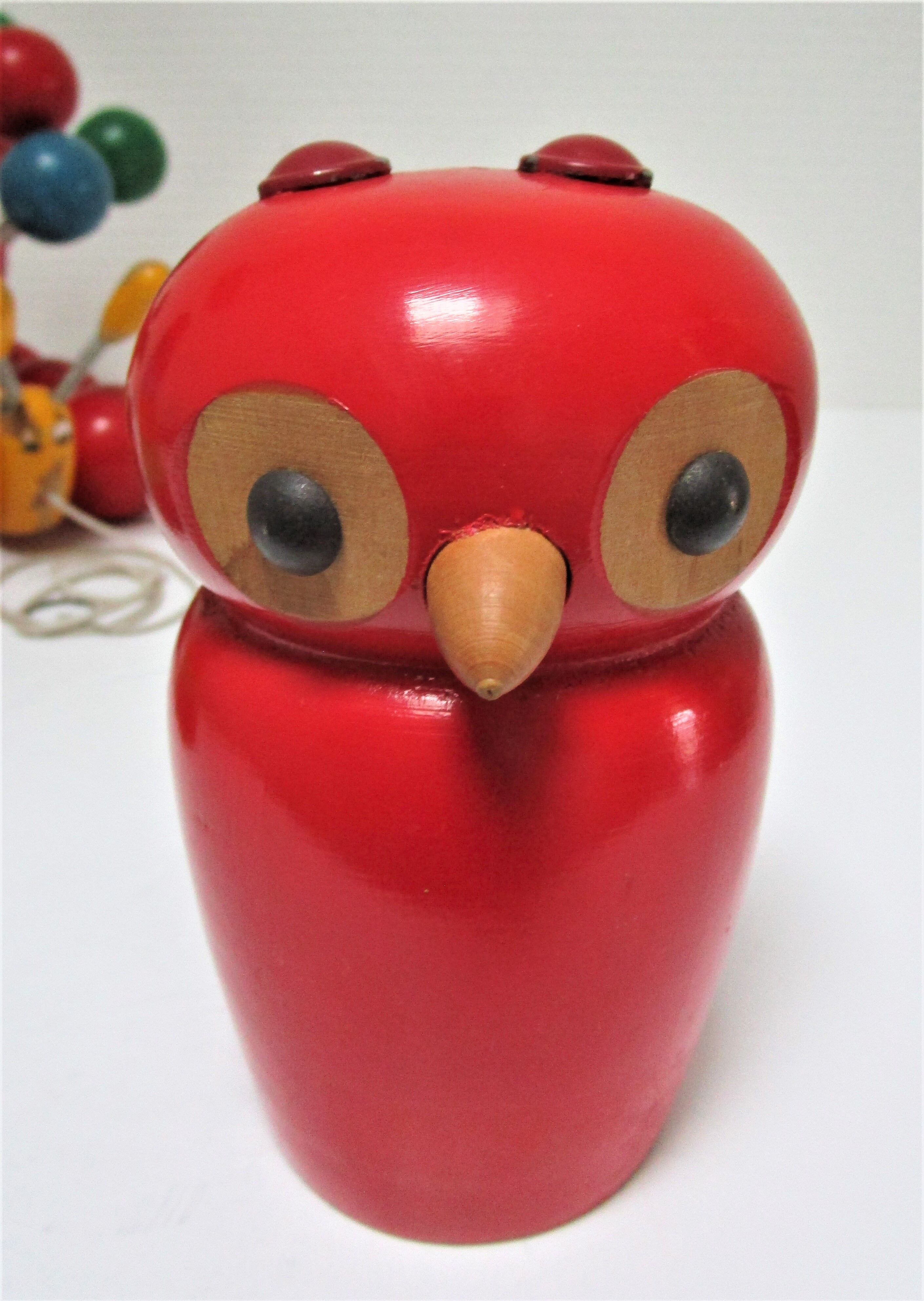 three toys wood nice snail rabbit vintage design FMF Kouvalias