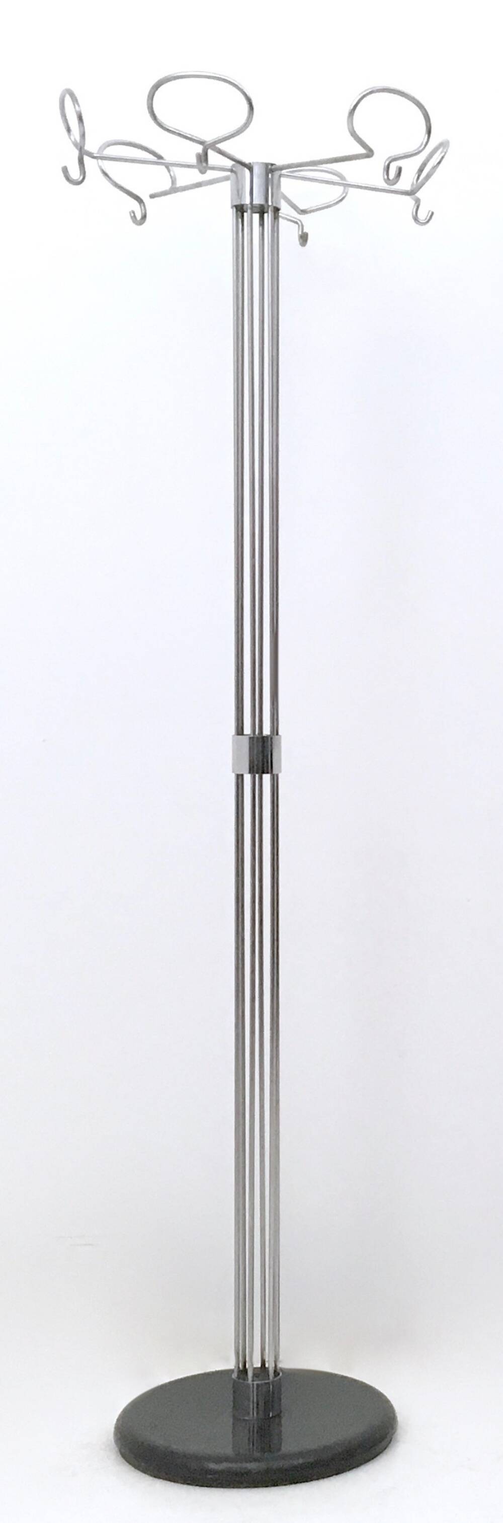 Minimalist Plated Metal Coat Rack by Valenti, Italy