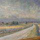 Swedish Oil on Panel “Räpplinge, Öland” by Emil Hagström, Vintage 70.5×55.5cm