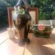 Art Nouveau vase in polychrome glazed ceramic signed De Bruyn – Fives-Li