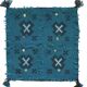 2 vintage Berber cushion covers
