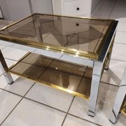 Italia lounge coffee table and vintage sofa tips ITALIA by Willy Rizzo 1970
