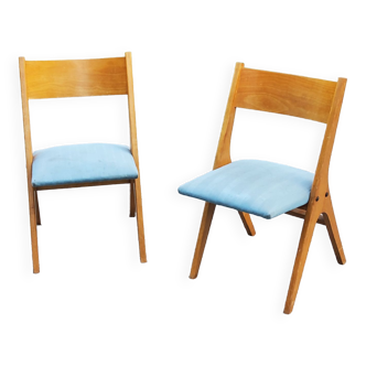 Paire de chaises années 50/60