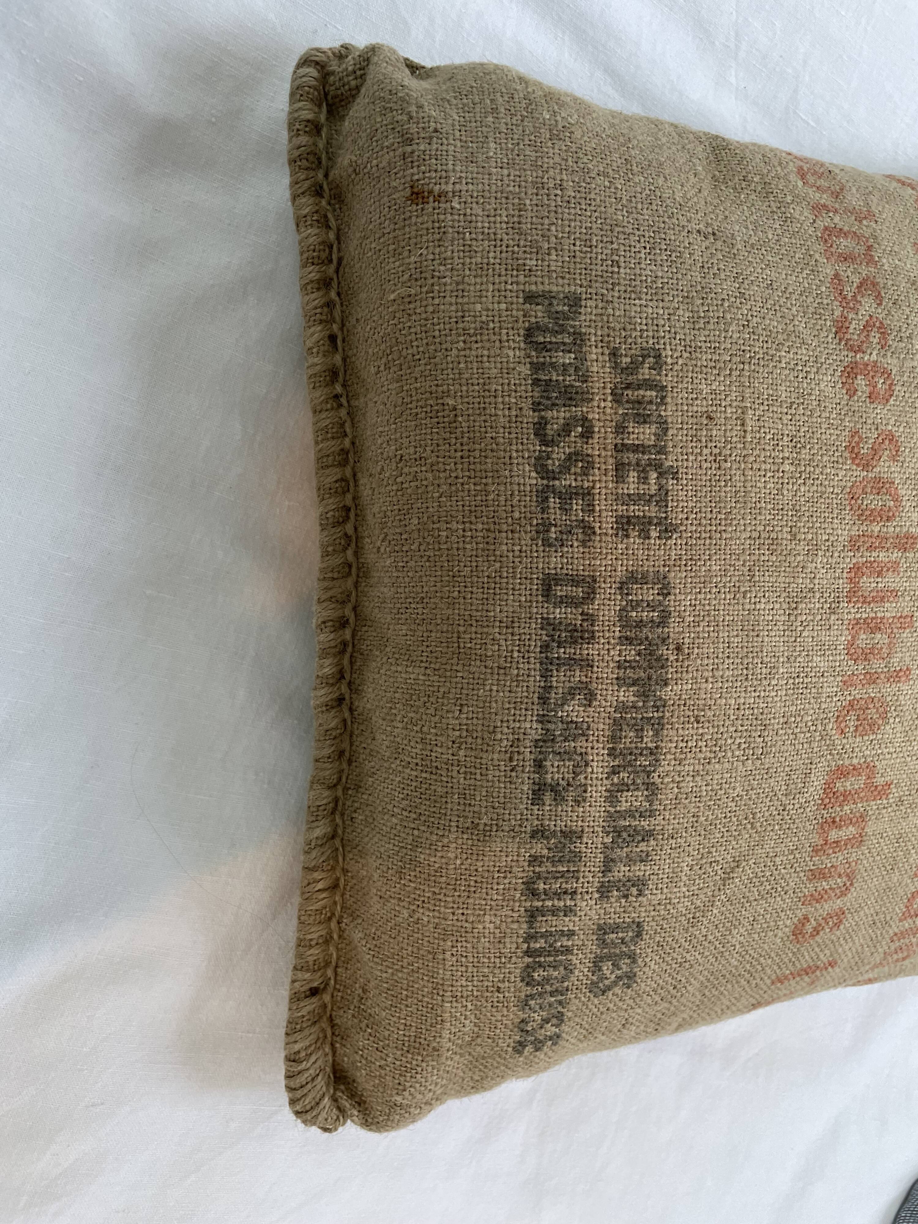 Burlap cushion - Potasse d'Alsace - 37 cm * 37 cm
