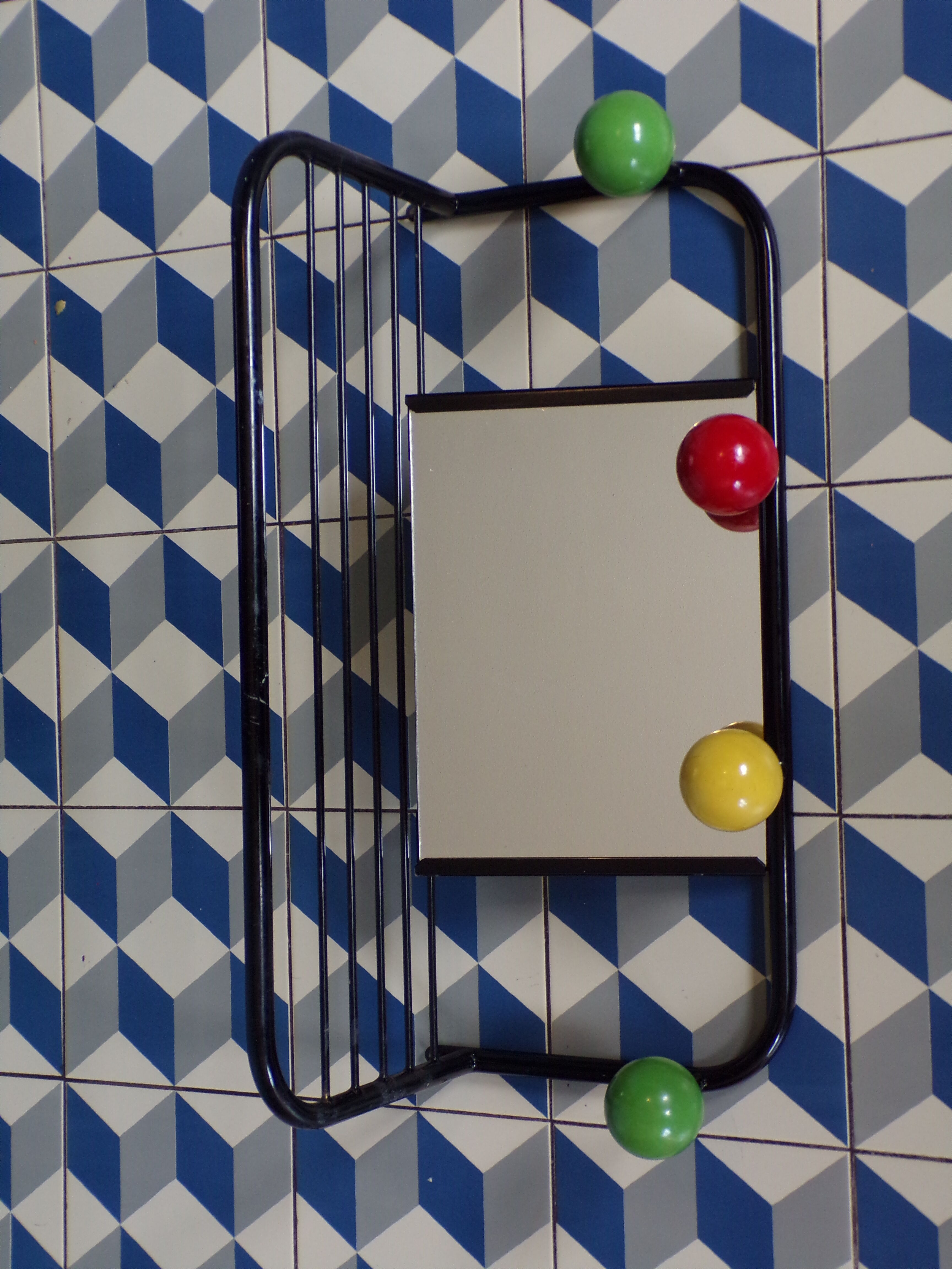 Vintage coat rack with mirror