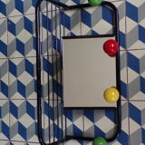 Vintage coat rack with mirror