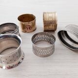 Set of 6 old napkin rings