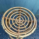 Vintage rattan bar stool