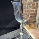 Baccarat – glasses size n°2 - art nouveau - blown plain crystal - service vence