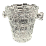 Faceted Glass Ice Bucket