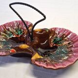 Vallauris-style shell-shaped serving tray in good condition