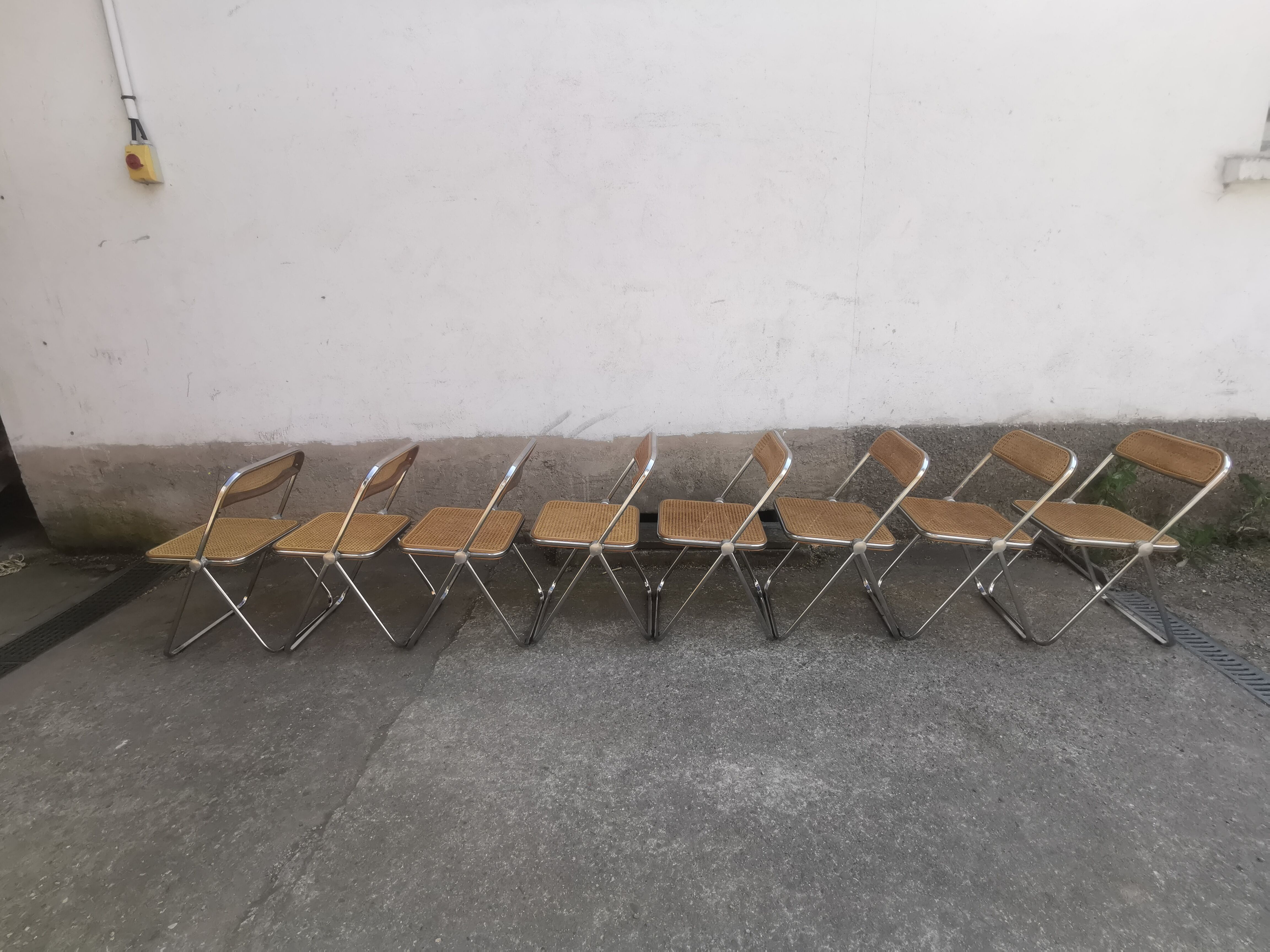 Folding chairs Plia by Giancarlo Piretti 60s