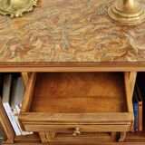 Louis XVI style wood and marble furniture