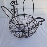 Old metal egg basket