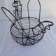 Old metal egg basket