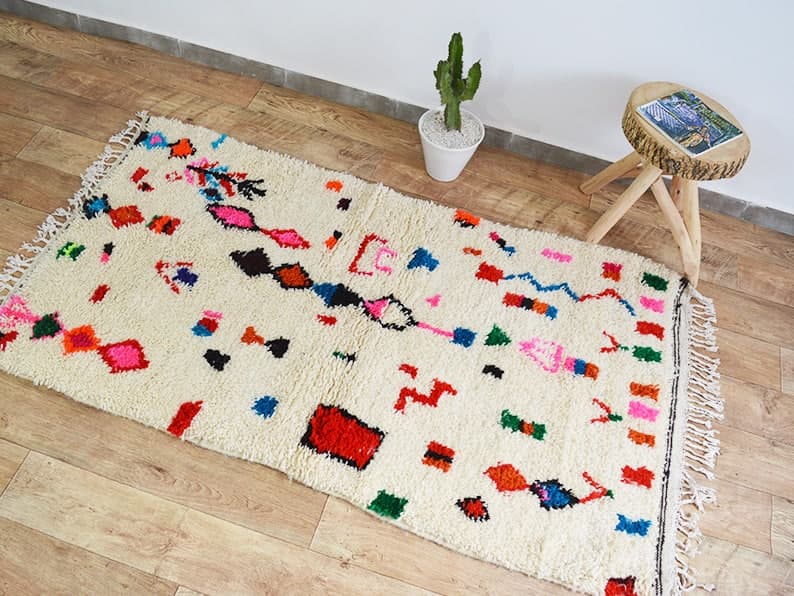 Handmade moroccan berber carpet 180 x 100 cm