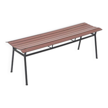 Vintage metal bench, 1950s
