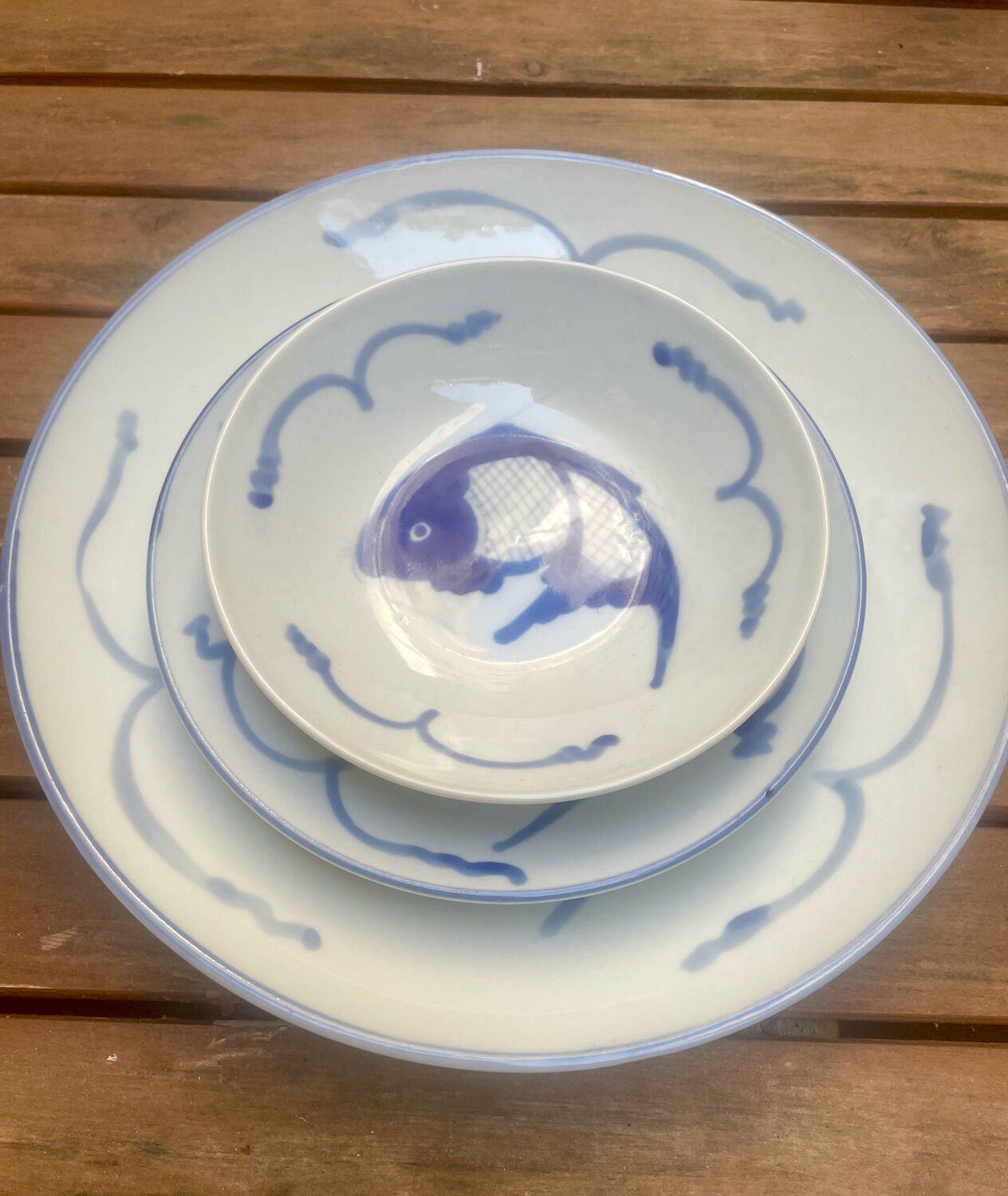 Complete set with Carpe Koi Blue design.