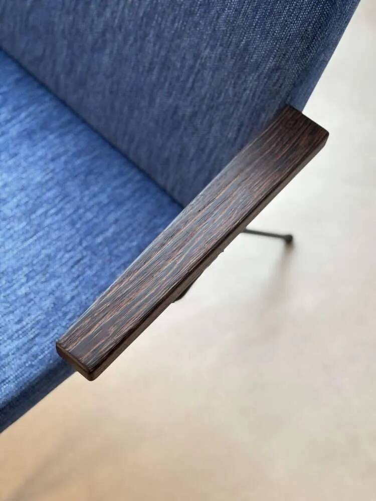 Gispen 1409 armchair André Cordemeyer petrol blue 1960s