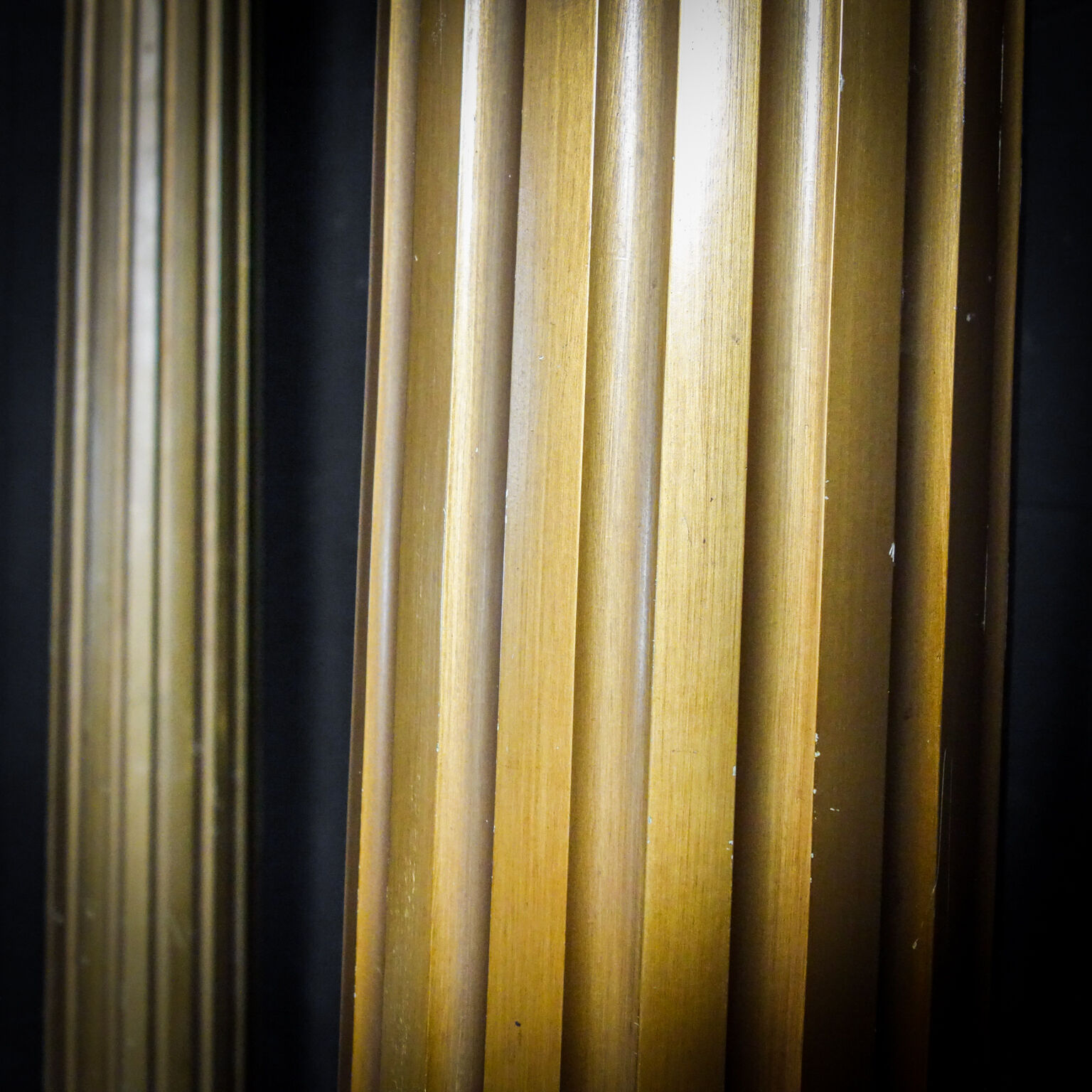 Classic gold colored columns