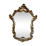 Mirror in wood carved and gilded 65x90cm