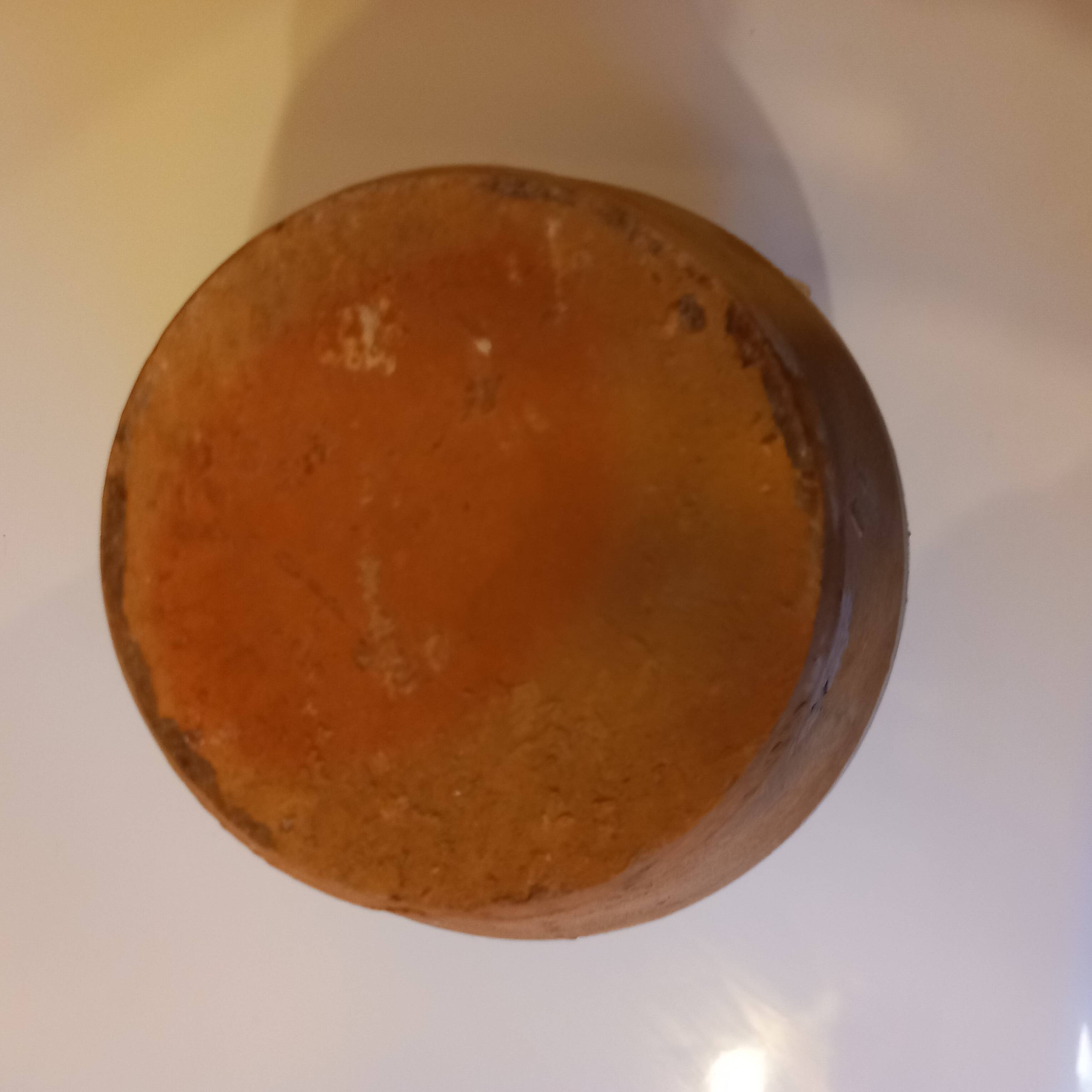 Yellow glazed grease pot