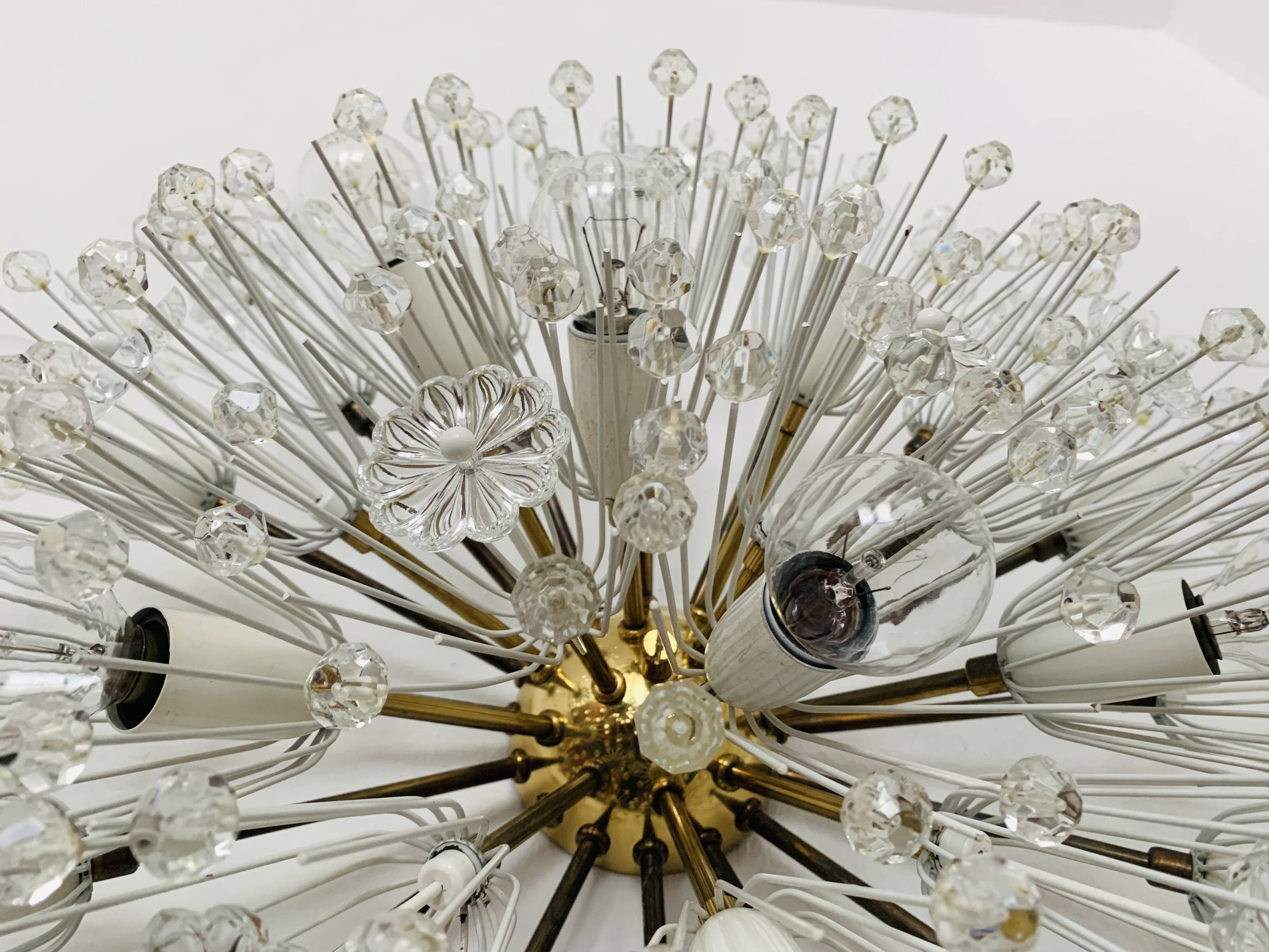 XXL Austrian Dandelion Wall or Ceiling Lamp by Emil Stejnar for Rupert Niko