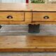 Small drapery table