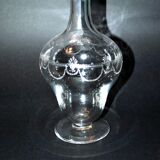 Carafe reims en cristal de saint-louis décor gravé à l'acide "cristal de roche" 1930