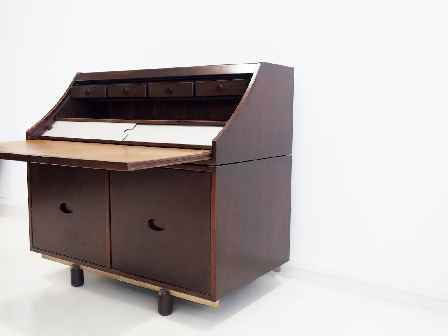 Gianfranco Frattini for Bernini wooden secretary desk