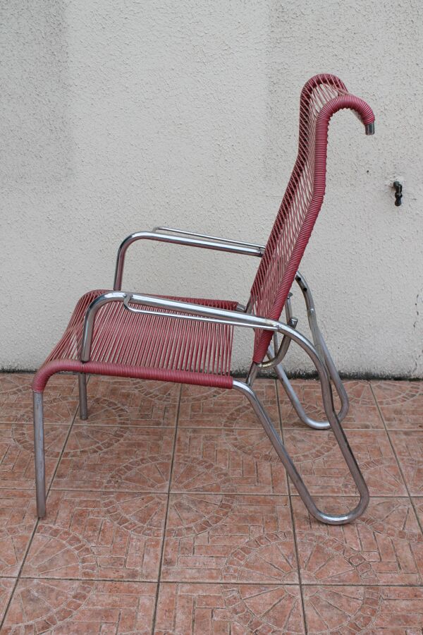 Fauteuil scoubidou inclinable