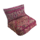 Pouf marocain en tapis avec oreiller