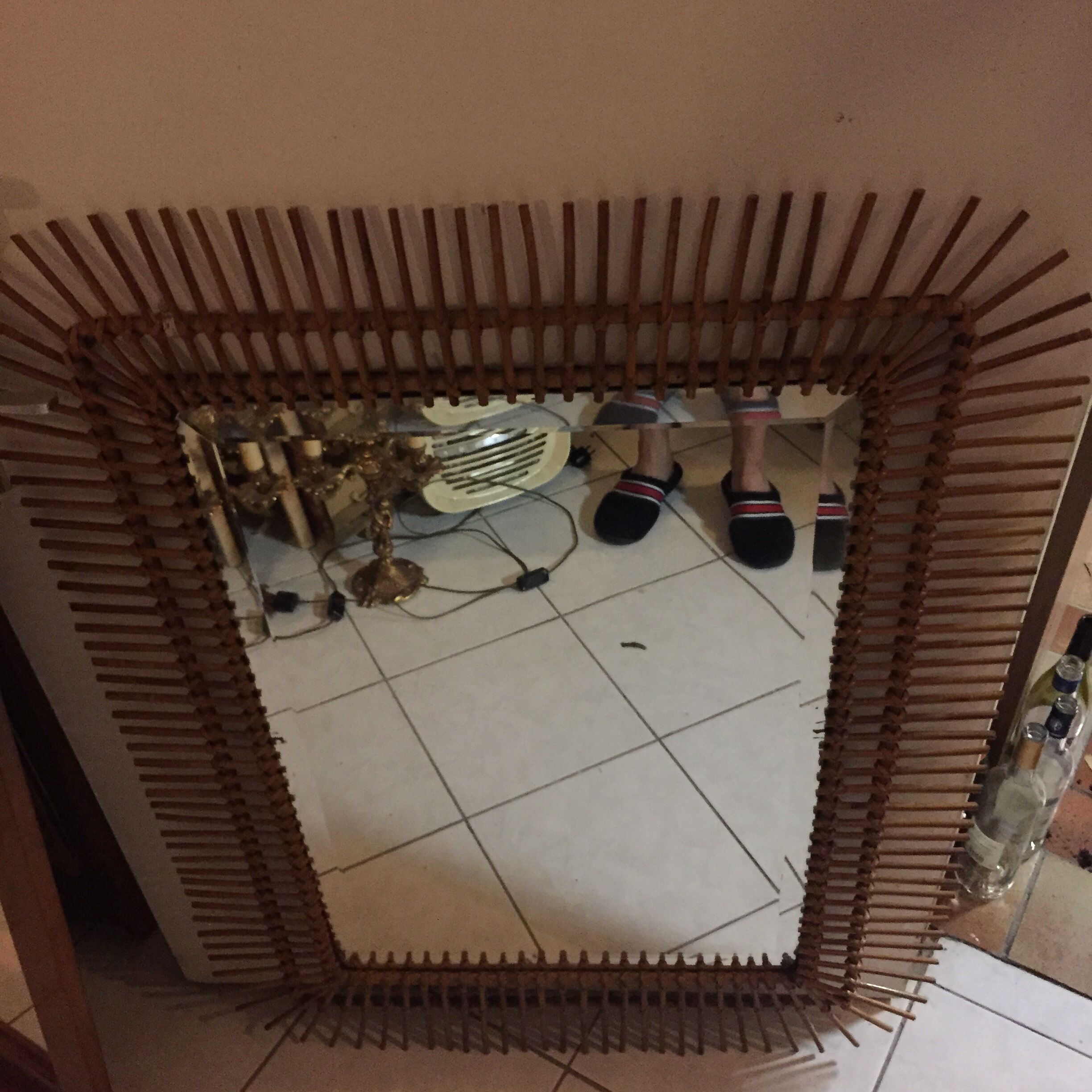 Miroir en rotin 112 x 86cm