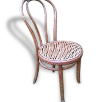 Chair wood curved end 19th