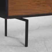 Dutch walnut sideboard with metal legs, 1960s